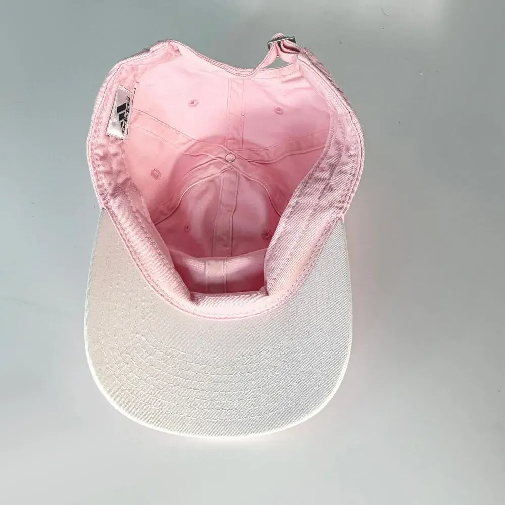 Adidas Adjustable Strapback Hat Baseball Cap Women Pink - Picture 9 of 10